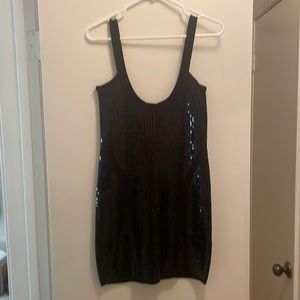 Black Sequined Dress